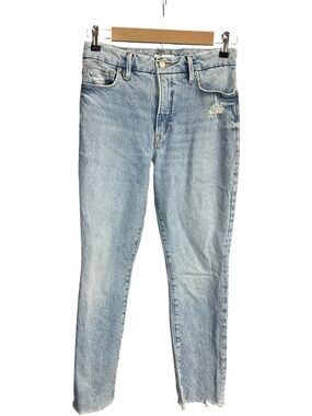 Good American Good Classic Straight Leg Jeans Light Wash Size 2/26